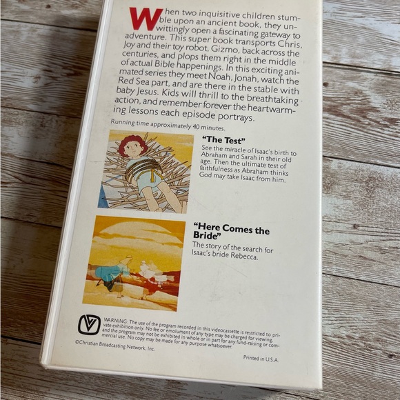 Superbook Volume 5 VHS The Test/ Here Comes The Bride Vintage - Picture 3 of 3